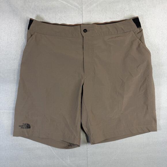 The North Face Paramount Shorts Mens 40 Brown Stretch 9" Active Hiking Outdoor - Picture 1 of 6